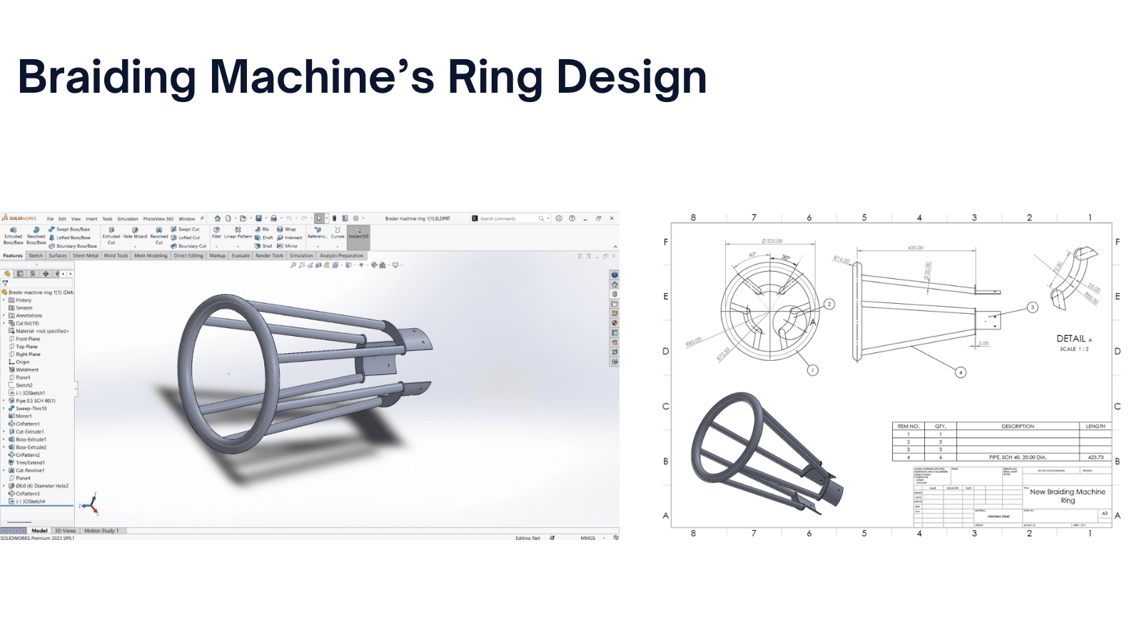 Braiding Machine’s Ring Design (internship)